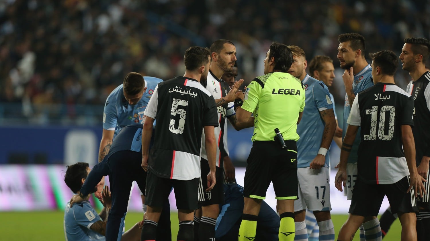 Juventus, scintille tra Pjanic e Bonucci durante la finale di Supercoppa Italiana