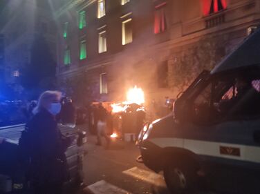 Cariche e scontri tra polizia e antagonisti a Roma 2