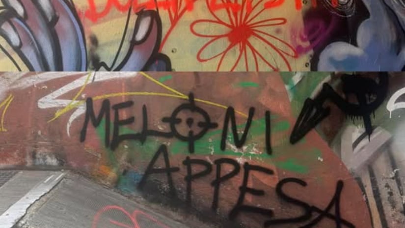 "Meloni appesa, prima della lista": le scritte choc contro la premier nel giorno della Festa della Repubblica