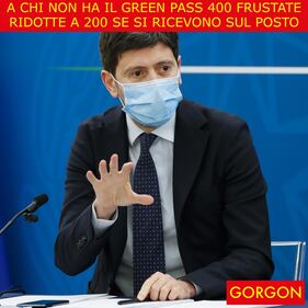 Ecco la satira del giorno. Green Pass e punizioni corporali 1