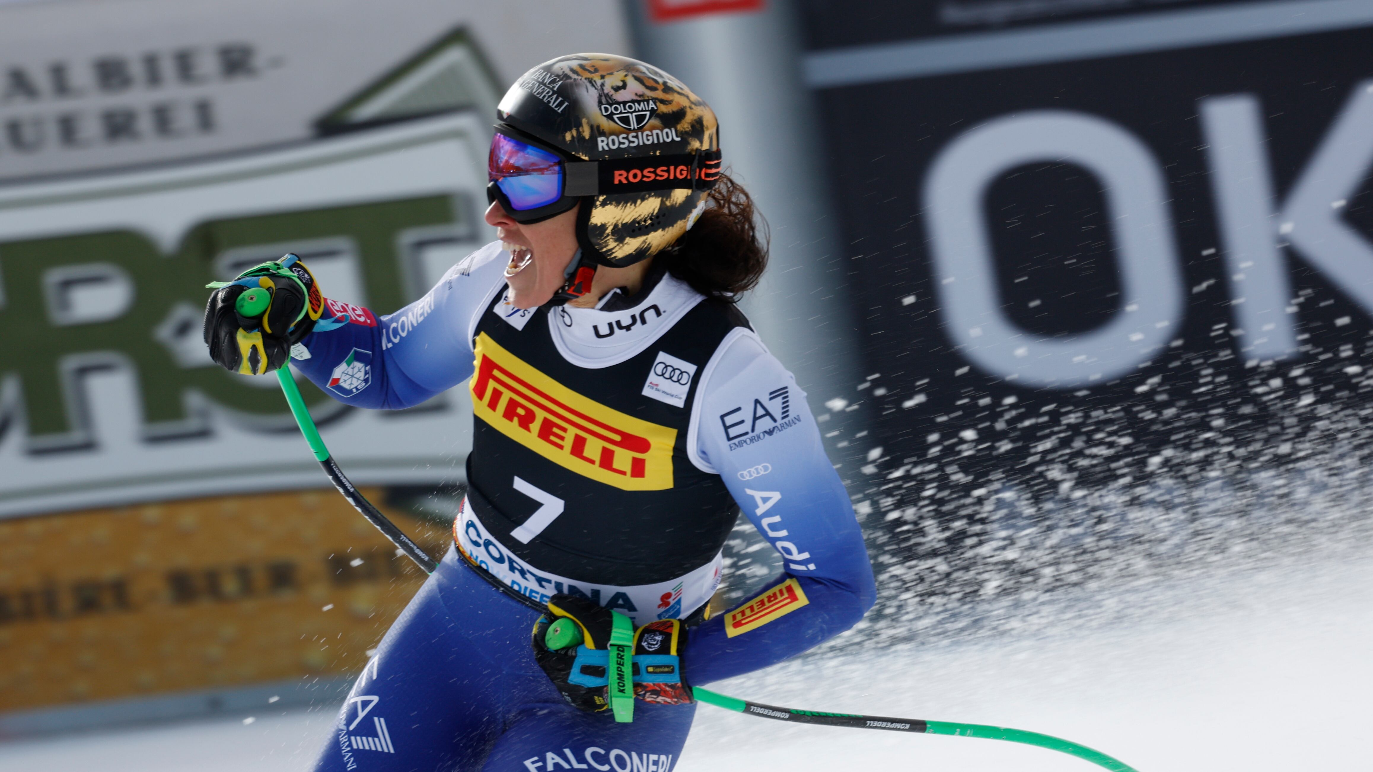 Brignone da urlo a Cortina: conquista il SuperG e allunga in vetta alla classifica