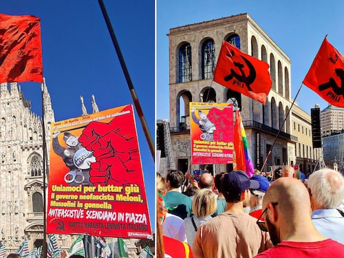 Le minacce del partito marxista leninista al Giornale