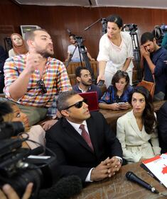 Amal Clooney in aula al processo contro i giornalisti 6