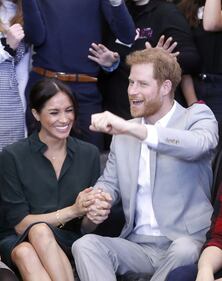 Meghan Markle felice con il Principe Harry 7