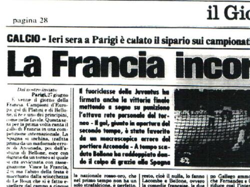1984, a Parigi venne l’ora della Francia. Le Furie rosse domate da re Platini