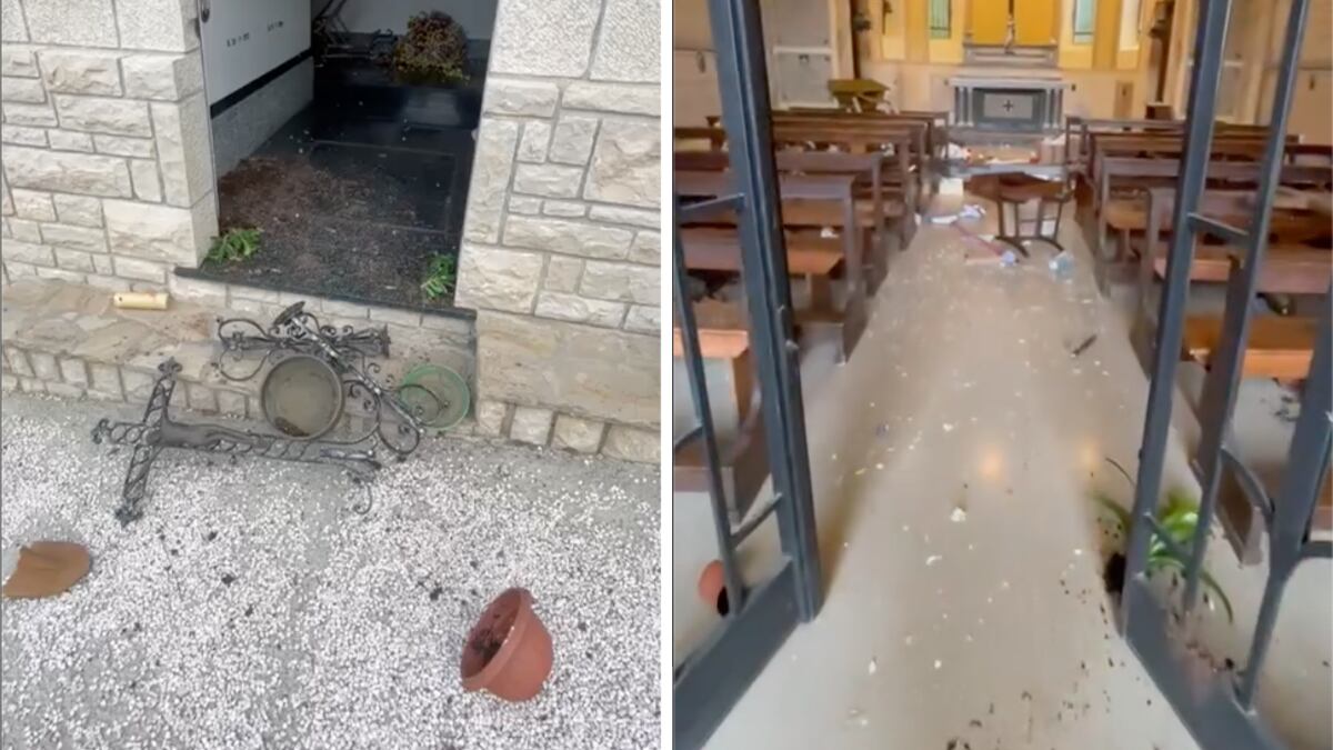 Cappelle distrutte e chiesa devastata: lo sfregio al cimitero di Serina