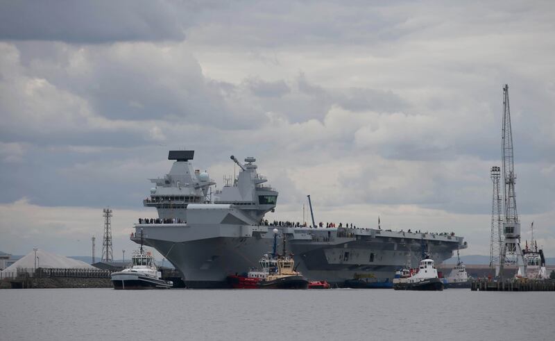 La Queen Elizabeth prende il mare 5