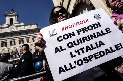 Protesta davanti a Montecitorio 15