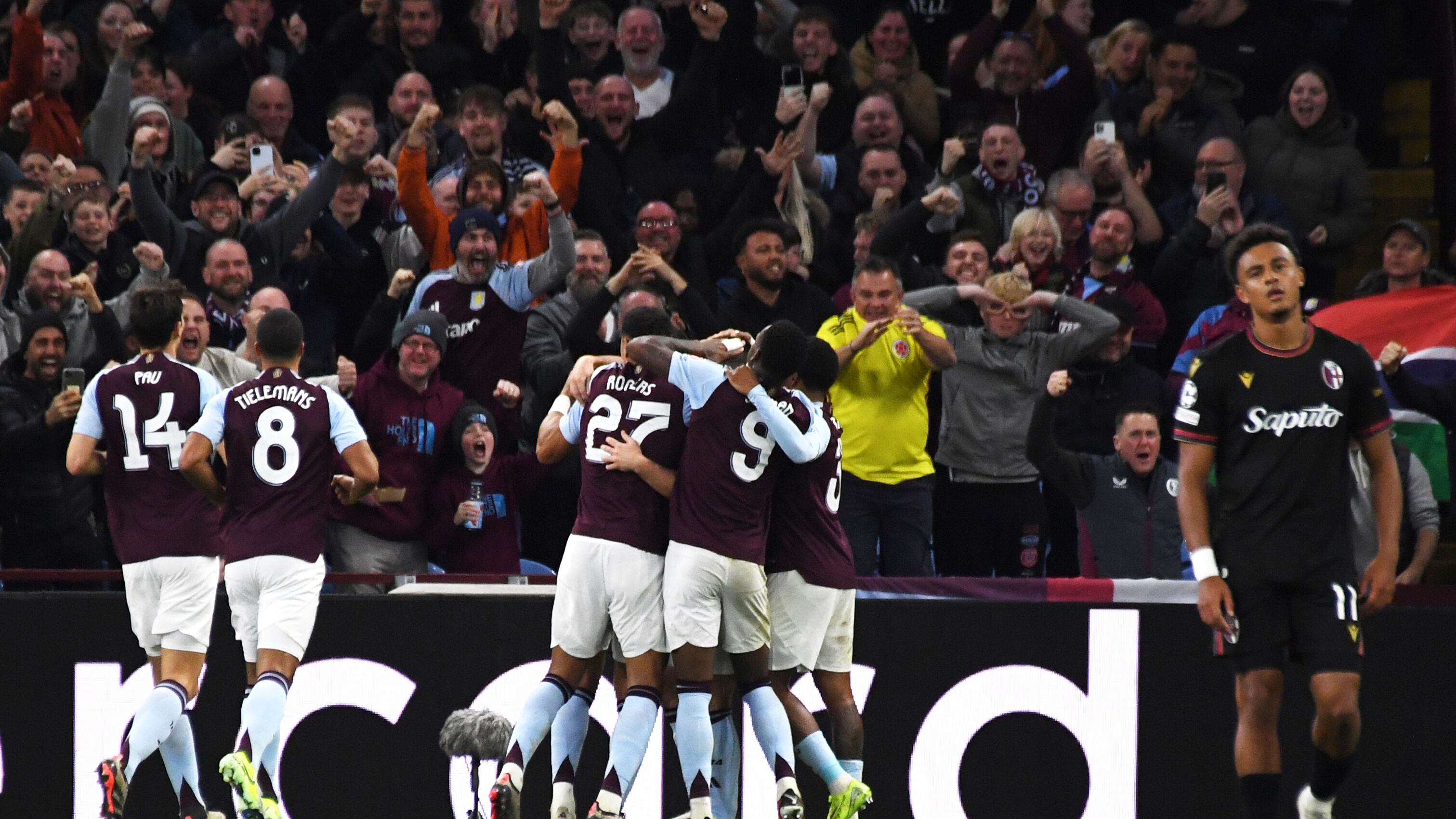 Il Bologna cade ancora in Inghilterra: l'Aston Villa vince 2-0 e vola in testa