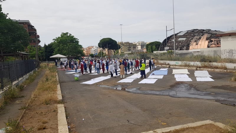 I musulmani invadono Roma per la fine del Ramadan 4