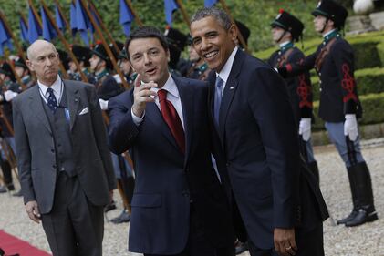 Renzi-Obama, l'incontro a Villa Madama 6