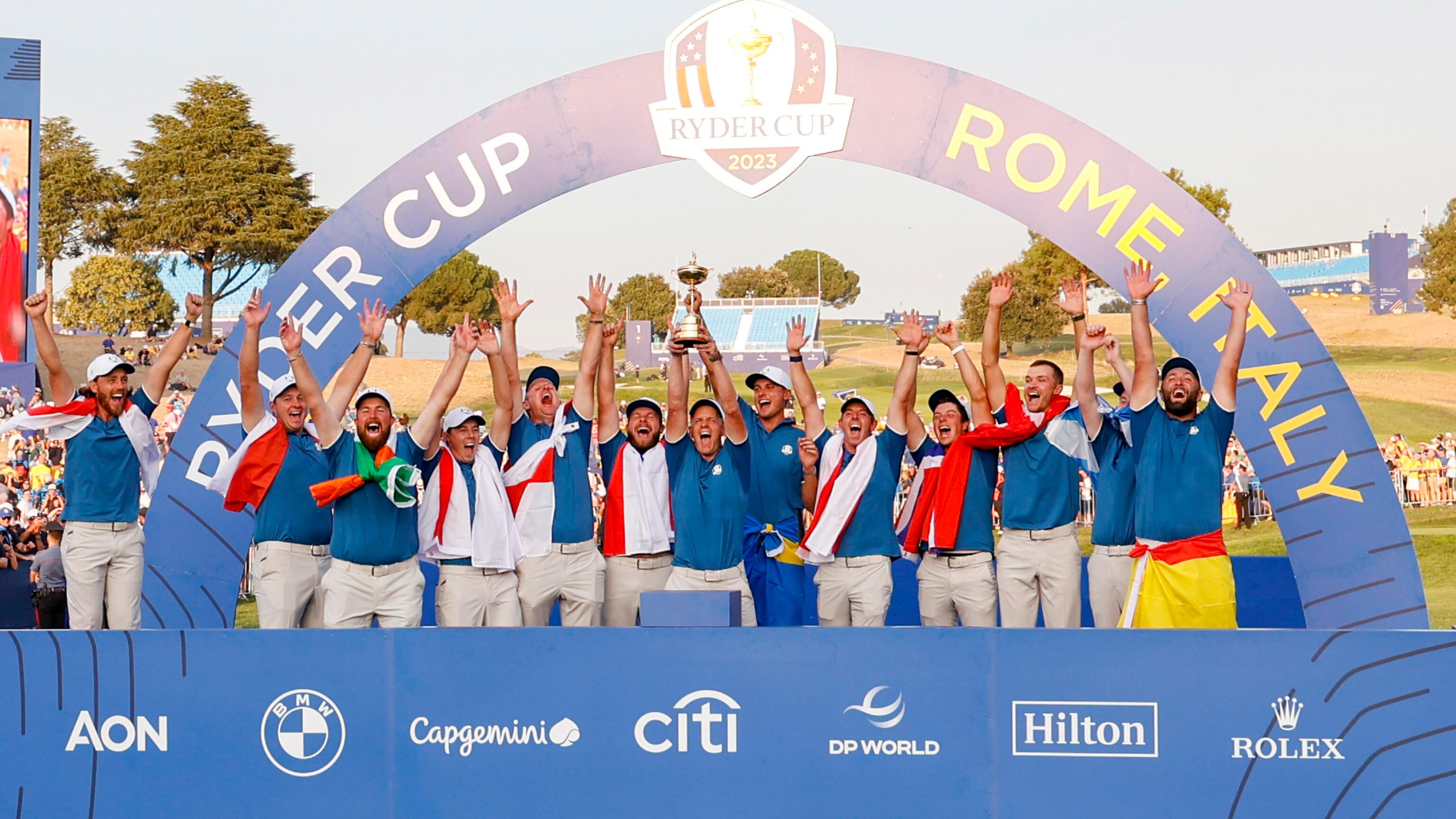 Golf, nella Ryder Cup trionfa il Team Europa: gli Usa ko nel tripudio di Roma