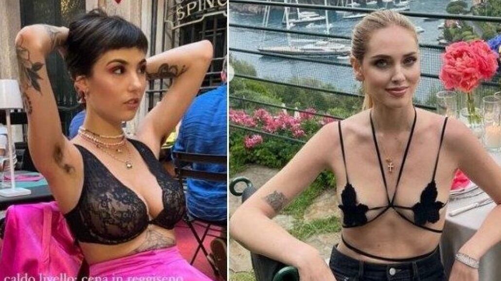 "Cafone...". Chiara Ferragni e Giorgia Soleri a cena in reggiseno