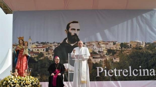 Papa Francesco a Pietrelcina e San Giovanni Rotondo