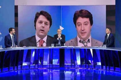 Matteo vs Matteo: Salvini e Renzi da Vespa 9