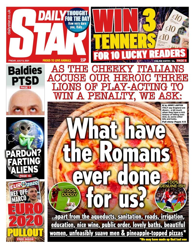 Copertina Daily Star