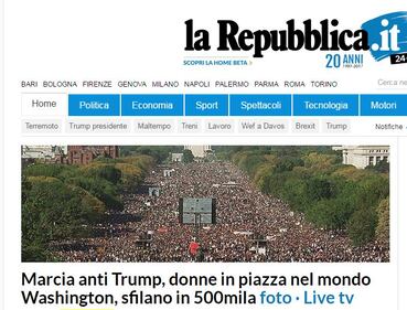 Le foto "datate" della marcia delle donne anti-Trump 2