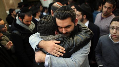 A Gerusalemme i funerali delle vittime di Parigi 3