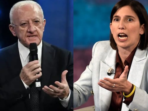 "Un'altra figuraccia". De Luca randella ancora la Schlein