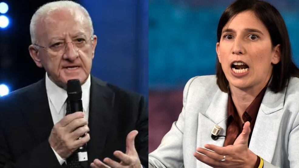 "Un'altra figuraccia". De Luca randella ancora la Schlein