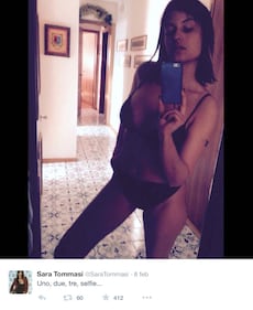 Sara Tommasi in versione Eyes Wide Shut 3