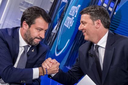 Matteo vs Matteo: Salvini e Renzi da Vespa 5