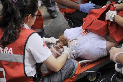 La storica corsa dei tori a Pamplona 8