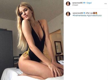 Sara Croce, Madre Natura sexy sui social  6