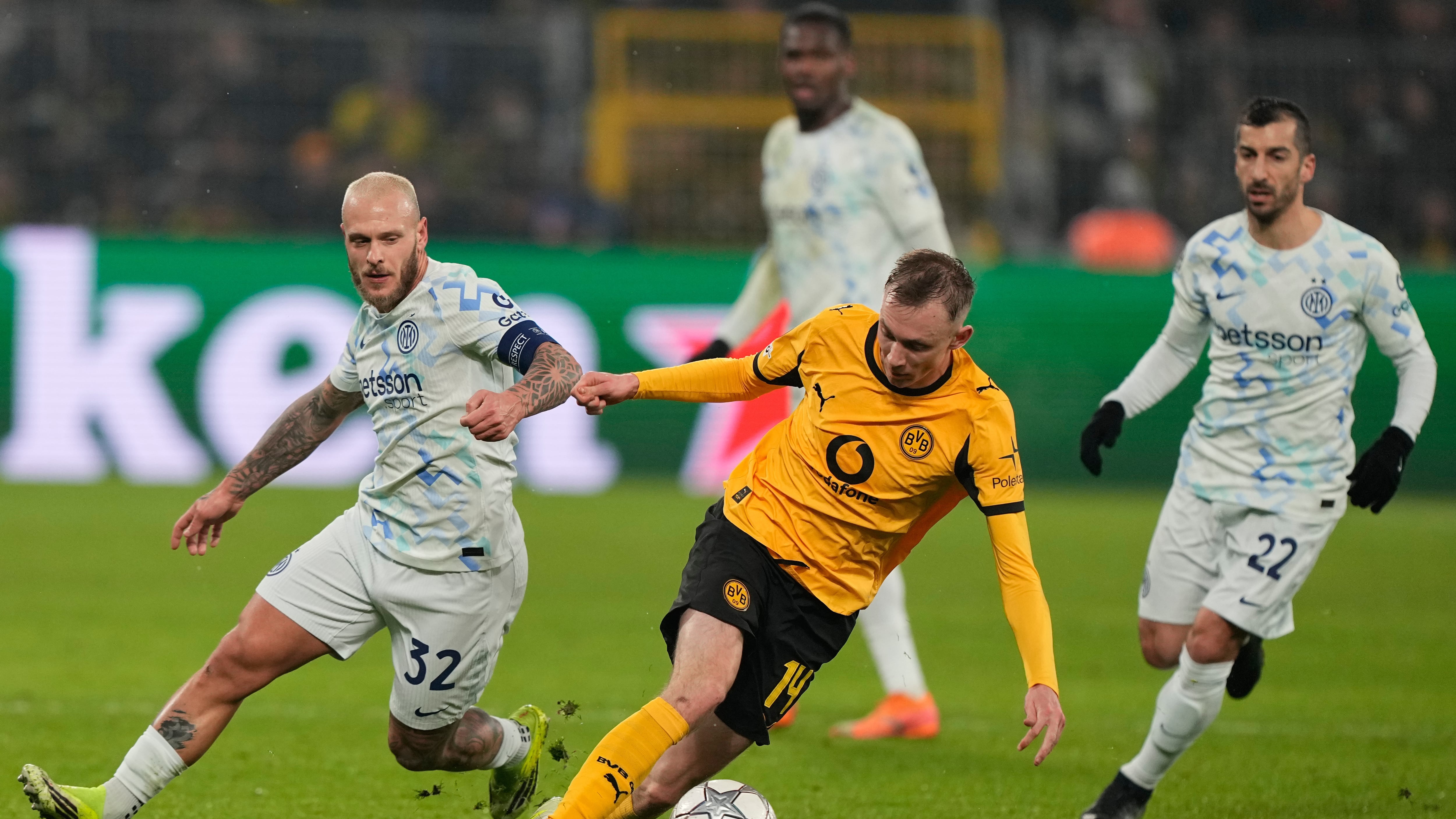 Champions, l’Inter piega 2-0 il Borussia Dortmund: le reti di Dimarco e Diouf