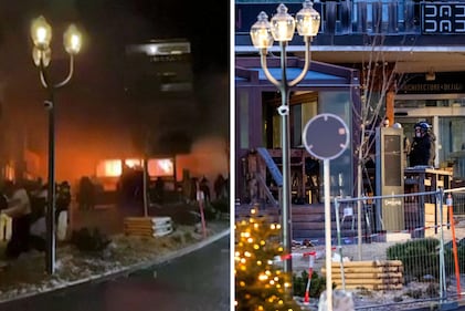 Crans Montana, quel che resta del locale dopo l'incendio 4