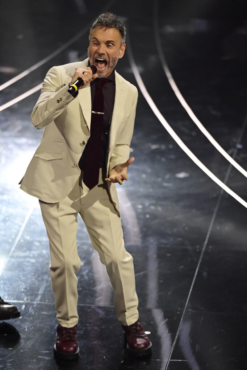 Sanremo 2024: ecco il look della quarta serata del Festival di Nek e Renga 3