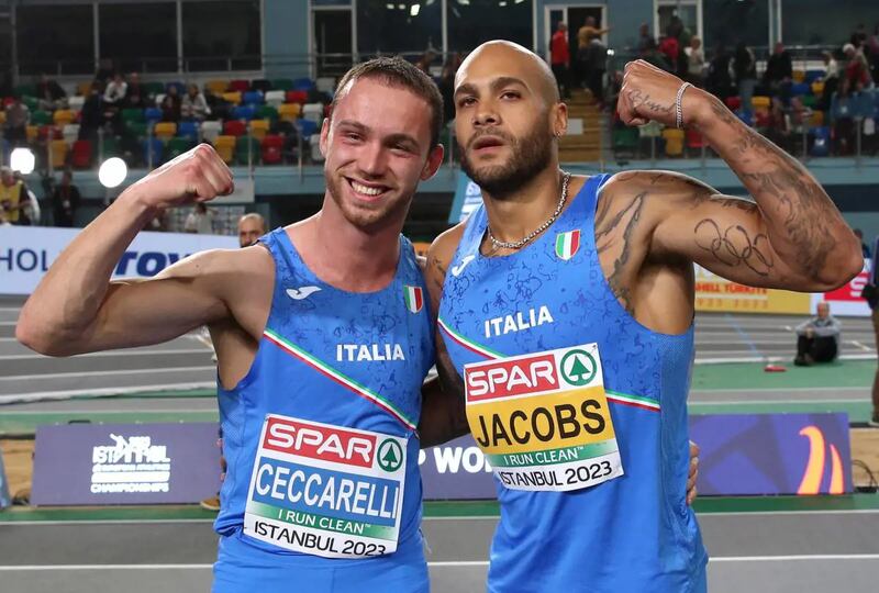Samuele Ceccarelli e Marcell Jacobs