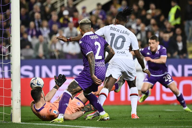 Terracciano parata Fiorentina Milan
