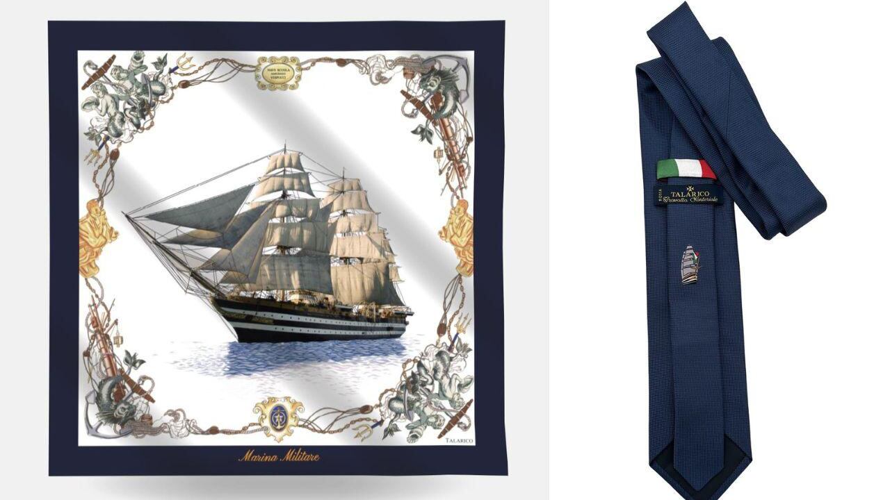 Talarico Cravatte è il fornitore ufficiale dei cadeaux della Nave Amerigo Vespucci per il giro del mondo 2023-2025