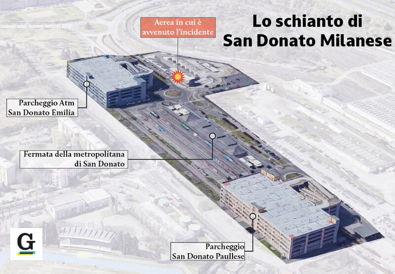 schianto aereo san donato