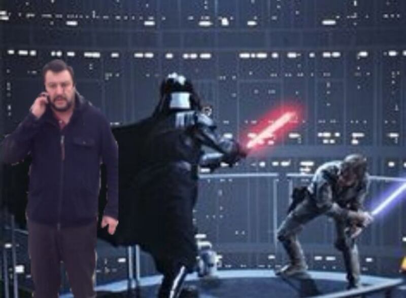 Il "meme" con Salvini 1