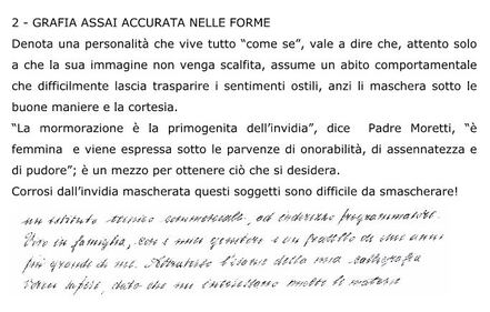 Il test della scrittura: come riconoscere l'invidia 3