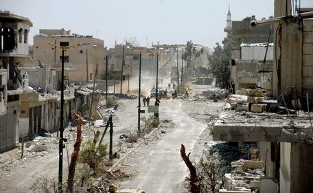 La distruzione nella città di Qusayr 4
