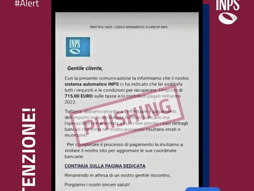 "Non aprite questa mail". Cosa nasconde il messaggio dell'Inps