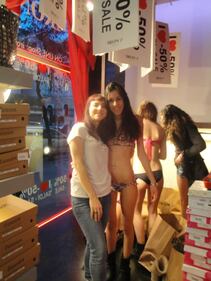 Shopping in bikini 17