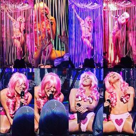 Miley Cyrus chiude il tour con Pamela Anderson 3