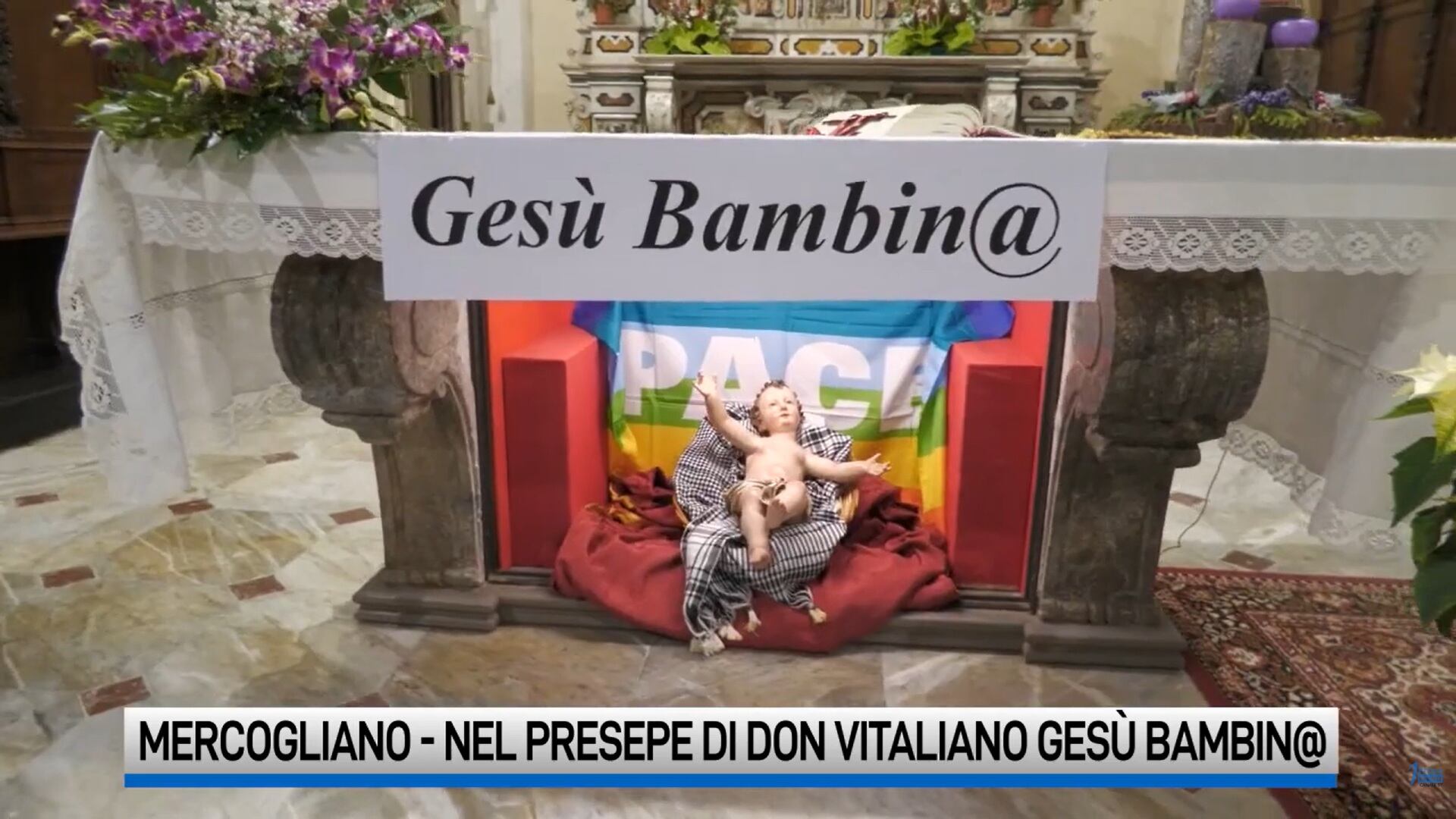 L'omelia militante a Natale: “Gesù Bambin@ è donna e profugo”
