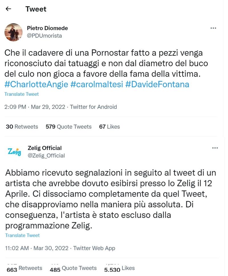 Diomede Zelig social