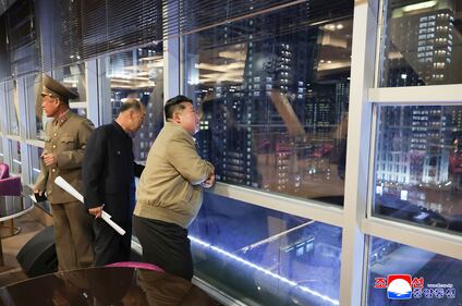 Corea del Nord, l'ispezione di Kim nel nuovo distretto di Pyongyang 3