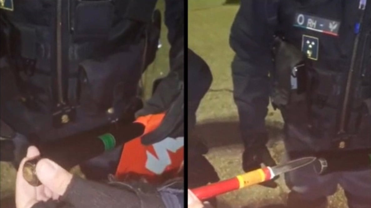 Pugnali nelle bandiere: scoperta choc prima di Padova-Mantova