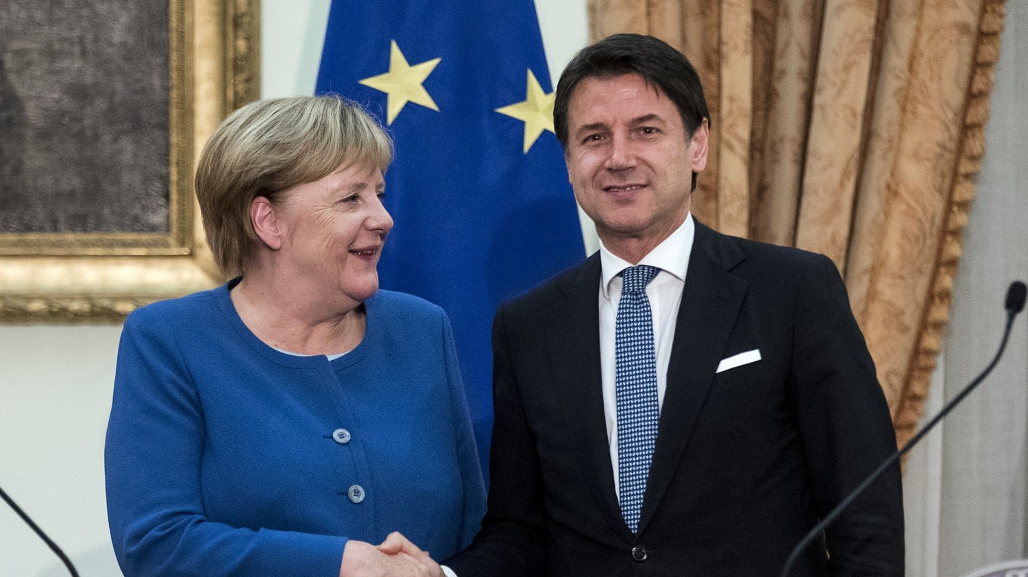 Conte riceve la Merkel a cena. Ma sui migranti è la solita solfa