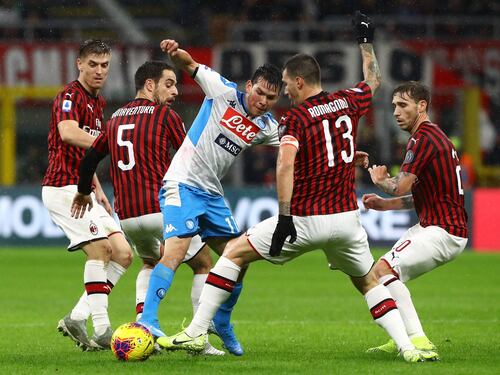 Il Milan ferma il Napoli di Ancelotti: finisce 1-1 al Meazza