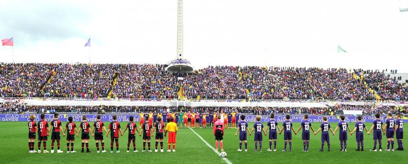 L'omaggio della Fiorentina a Davide Astori 8