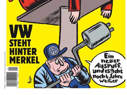 Charlie Hebdo sbarca in Germania e sfotte da subito la Merkel