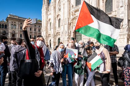 Milano, in piazza per la Palestina 1